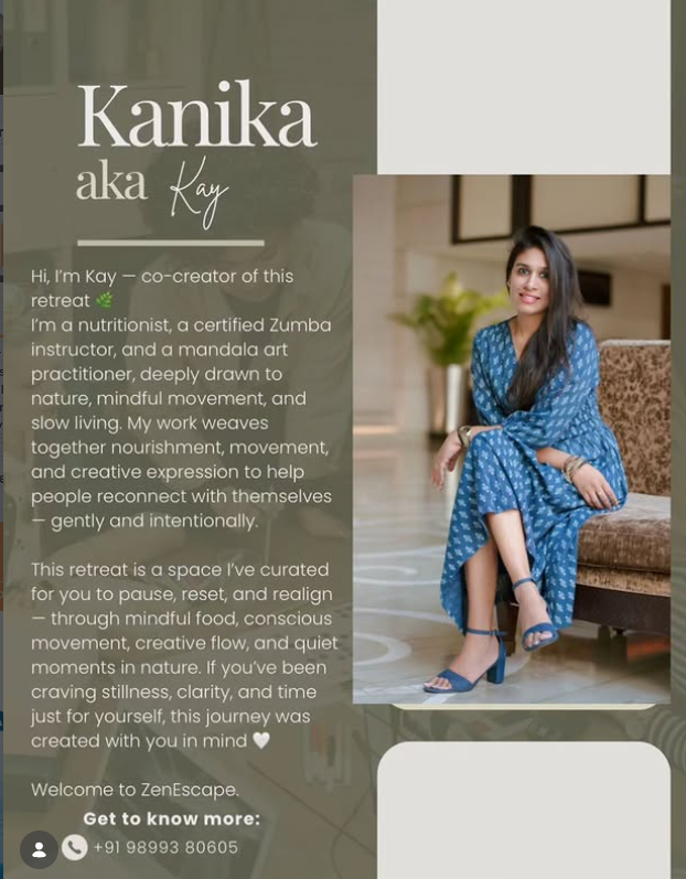 Kanika Bansal, founder of Zenescape